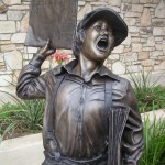 Newsboy Sculpture-Life Size bronze
